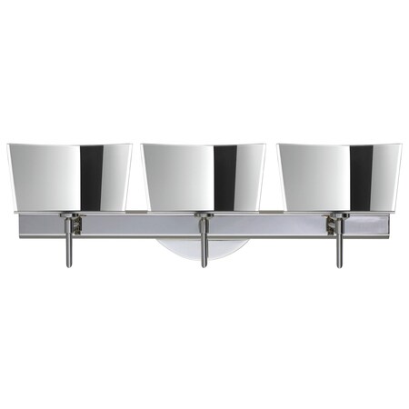 Groove Vanity, Mirror-Frost, Chrome Finish, 3x5W LED